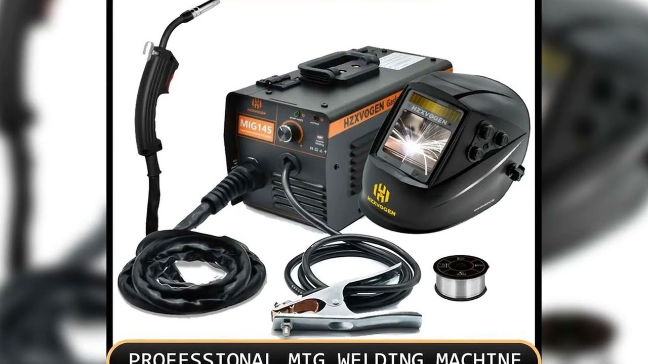 A must-have product! HZXVOGEN MIG 145A Non-Gas Semi-automatic Welding Machine With Flux Core Wire