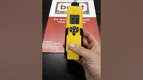 BELAT | How to use the trotec BM31 moisture indicator