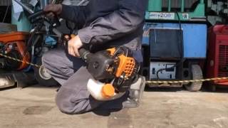 4 KIORITZ SRE2420 肩掛式草刈機 - YouTube