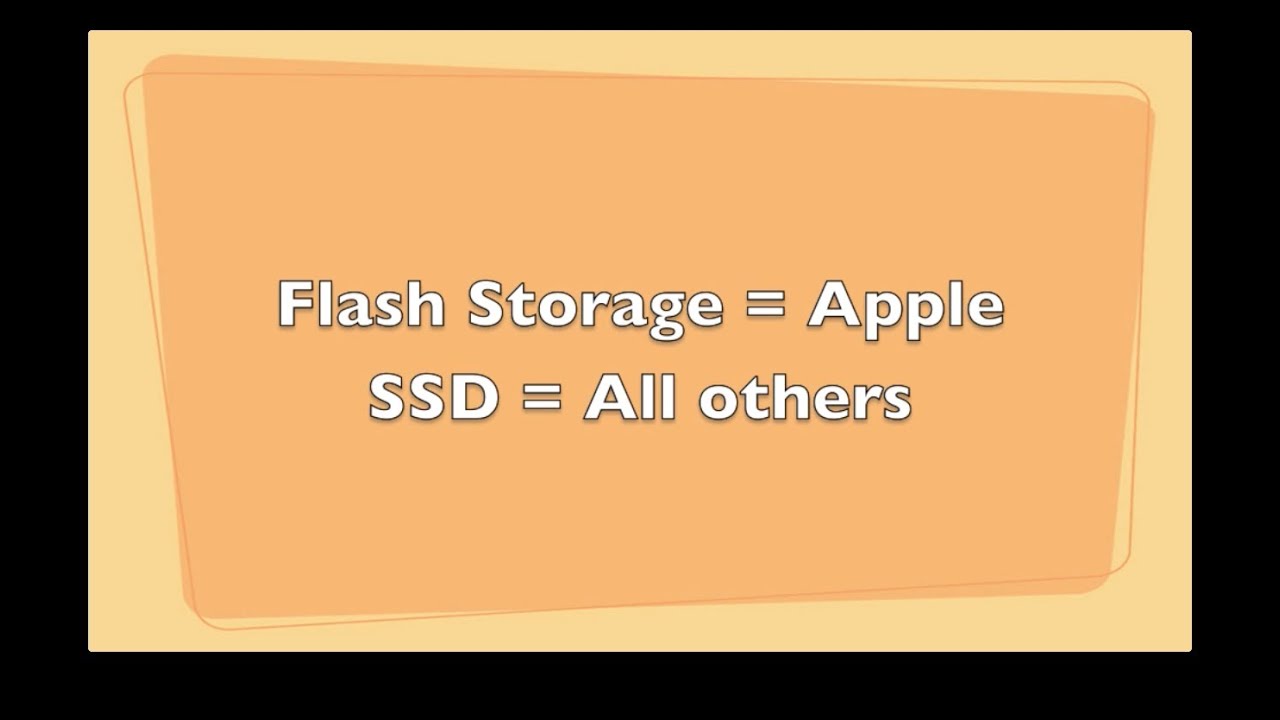 mac flash storage vs ssd