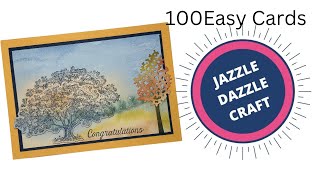 100 Easy Cards- Stampin’ Up! Loveliest Tree Bundle with Thoughtful Journey Designer Series Paper