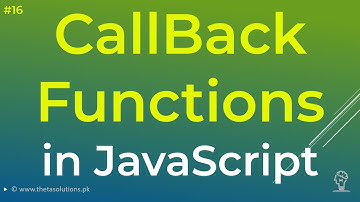 016 JS Concepts - CallBack Functions in JavaScript? - Theta Trainings