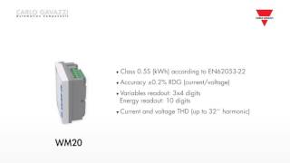 WM20 Series Smart Power Analyzer from Carlo Gavazzi