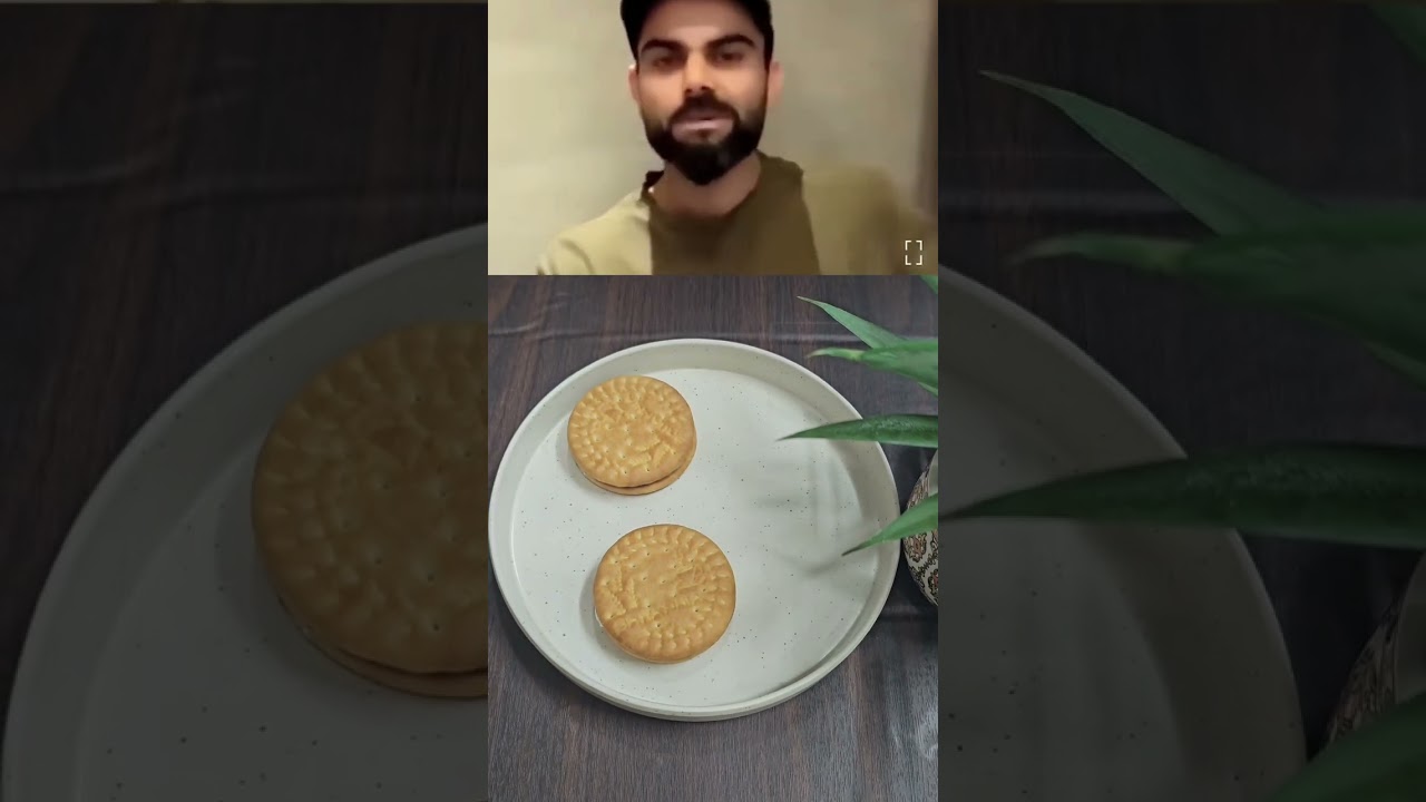 Cricketer Virat Kohli's Favourite Childhood Marie Biscuits Recipe 😋😋😋 #shorts #viratkohli
