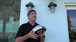 Interior vintage nautical lights & exterior nautical lights - coastal design tips