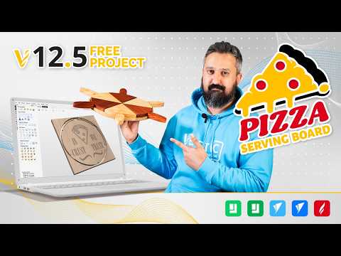 Pizza Serving Board | In the Labs Vectric | FREE CNC Projects
