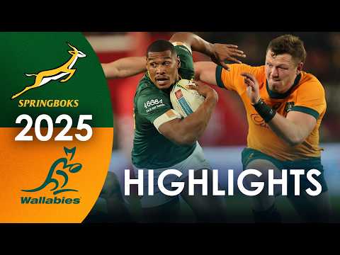 SOUTH AFRICA v AUSTRALIA | 2025 Rugby Championship | Rd 1