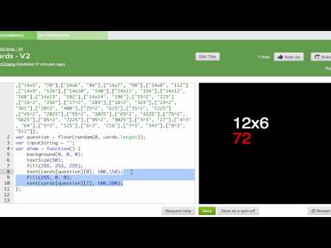[KA-JS] FlashCards - 2