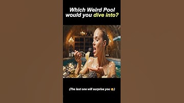 Which Weird Pool Would You Dive Into?  #asmr #oddlysatisfying #relaxing #pool #dream #shorts