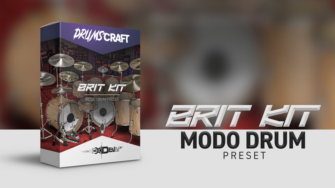 Brit Kit for MODO Drum - Sound Demo Video