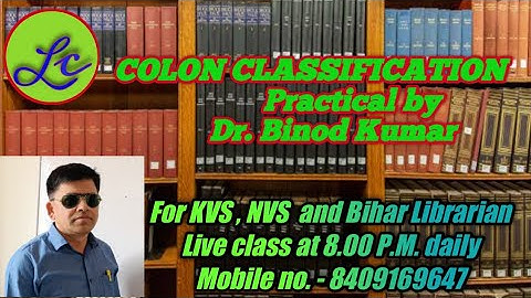 How to solve Colon classification practical.
