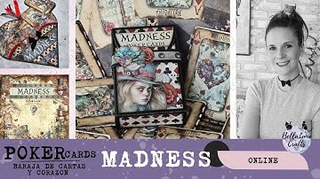 TUTORIAL SCRAPBOOKING SOBRE CORAZON MADNESS | BELLALUNA CRAFTS