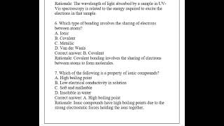 CHEM121 GENERAL CHEMISTRY LAB Module 5 Final Assessment Q & A 2026