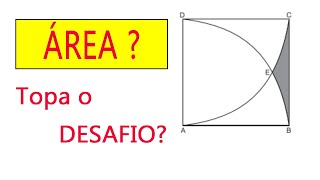 Você consegue calcular essa área? Desafio de Geometria Plana