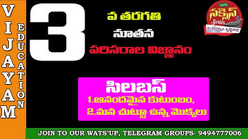 AP TET + DSC EVS NEW SYLLABUS LIVE EXAM II VIJAYAMEDUCATION II