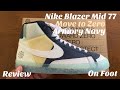 tenis nike blazer mid 77 move to zero armory navy