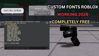 How to change Roblox font in 2026🚨