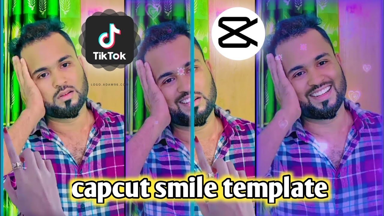 capcut smile template video editing tik Tok training smile template