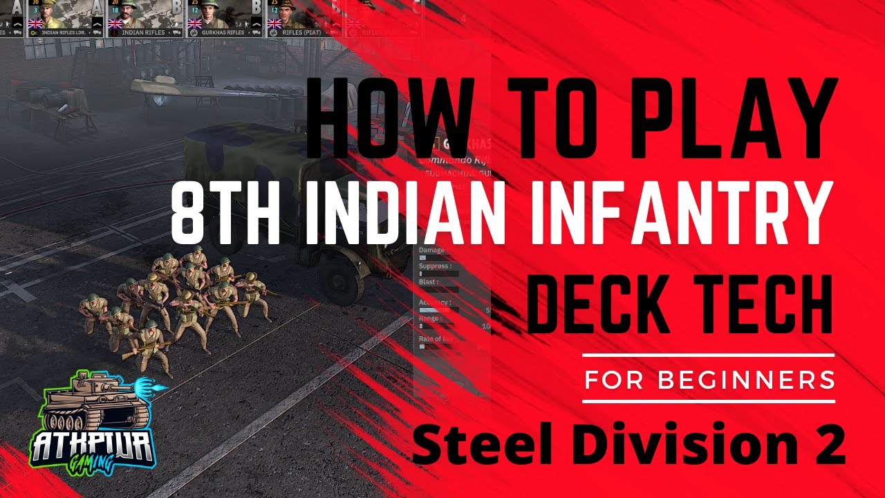 How to Play 8th Indian Infantry Division Tech- Steel Division 2