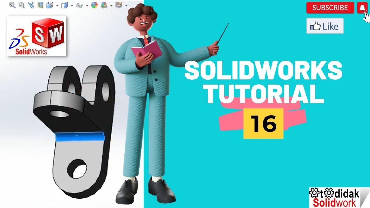 SolidWorks Tutorial for Beginners Exercise 16 - YouTube