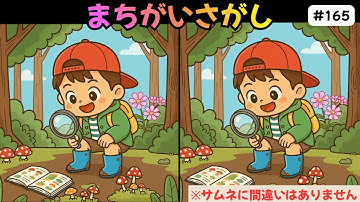 脳トレ間違い探しクイズ｜高齢者の認知症予防に最適！無料でできる難しい介護レクにも使える頭の体操ゲーム！【記憶力アップ／認知症予防／老化予防】　#165