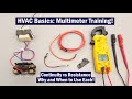 HVAC Multimeter Basics: Measuring Electrical Resistance vs Continuity! Testing and Tips!