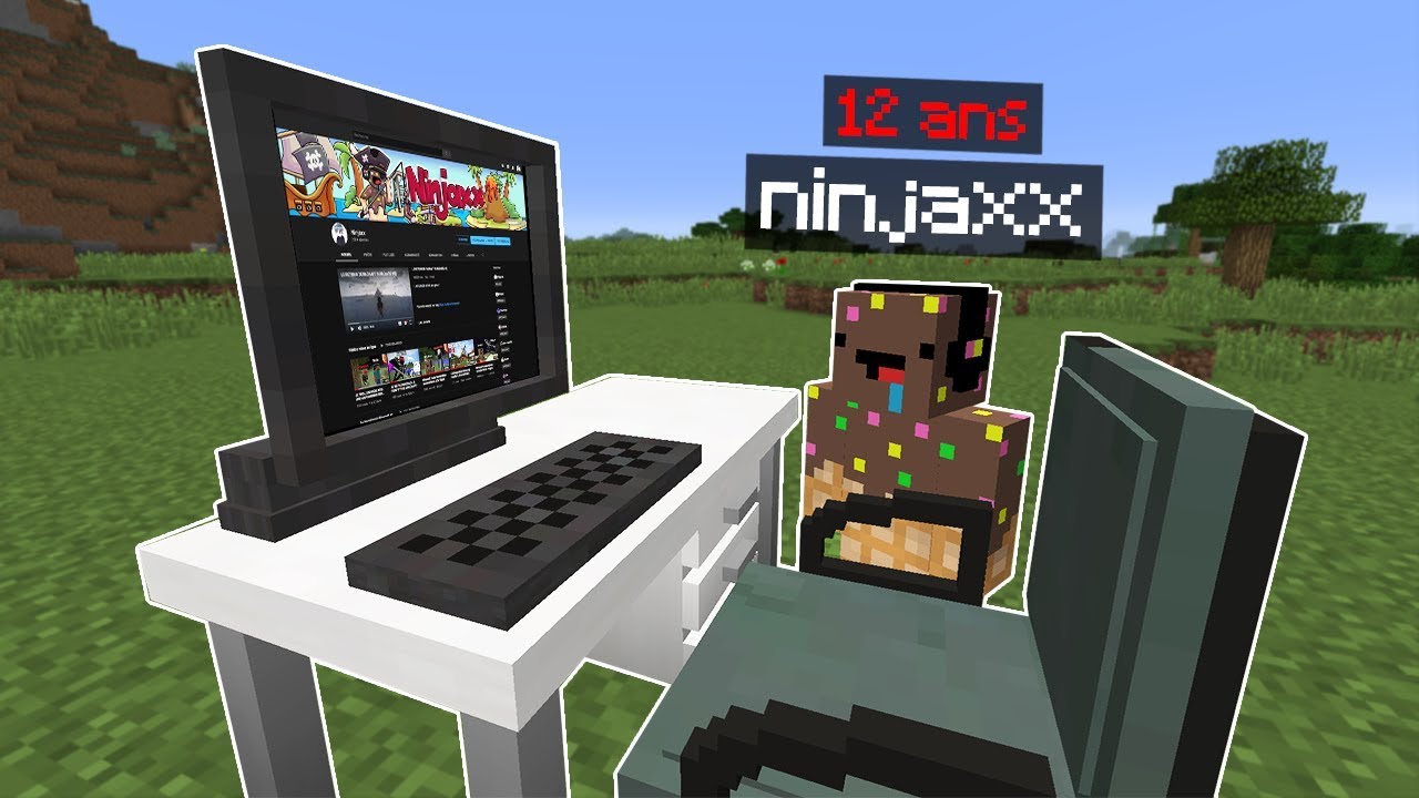 Je regarde mes anciennes vidéos sur Minecraft..