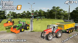 Silage harvest, we filed 4 bunkers | Osina Map | Multiplayer Farming Simulator 19 | Episode 34