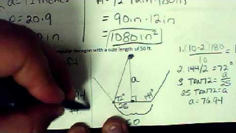 Area of Regular Polygon Notes