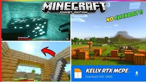 WOW 😍 RTX SHADERS MCPE 1.17+ || Realistic shaders for minecraft pe