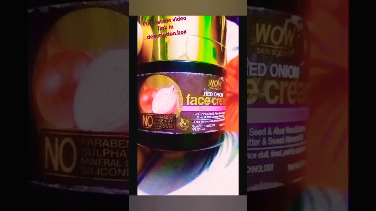 wow red onion face cream review 🤩wow onion face cream benefits Part 2