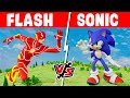 Minecraft THE FLASH vs SONIC Build Challenge!