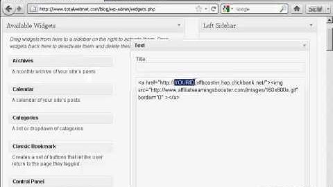 How To Put a Banner Ad in WordPress Sidebar