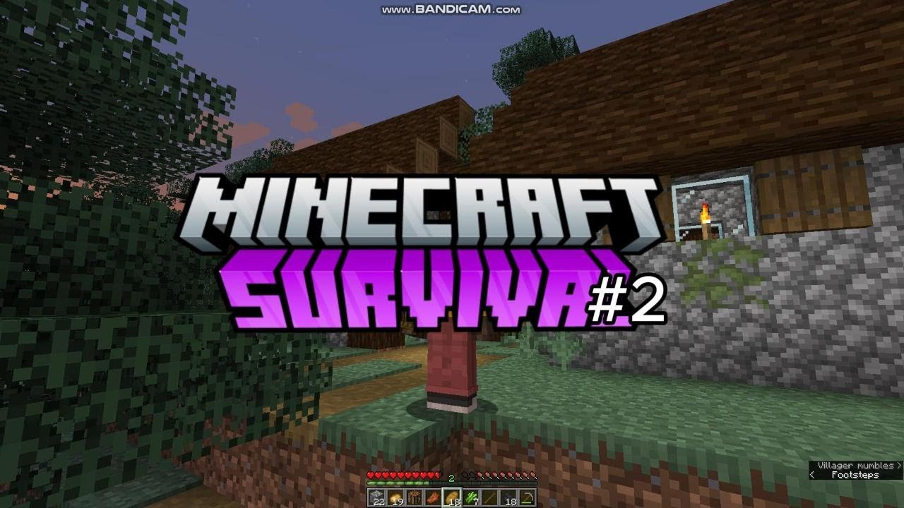 MEMBANGUN RUMAH KECIL DI DEKAT VILLAGE - MINECRAFT SURVIVAL JAVA ...