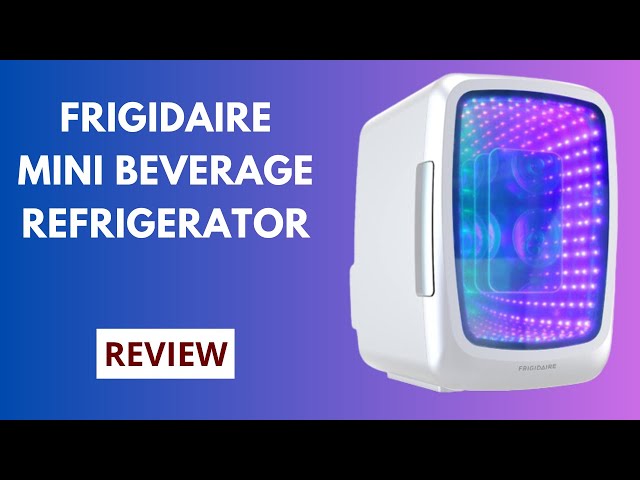 Frigidaire 6 Can Mini Retro Led Light Up Beverage Fridge, EFMIS179