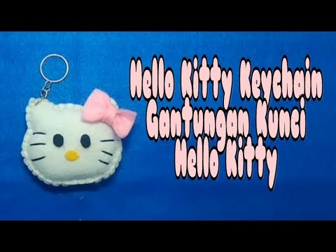 Do It Yourself Hello  Kitty  Keychain Gantungan  Kunci 