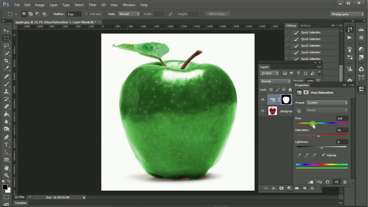 Tutoriale Photoshop - Zmiana koloru obiektu na zdjęciu - YouTube