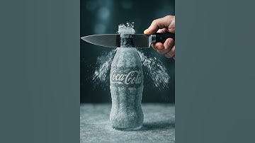 Icy coca-cola glass bottle🥤 #ai #experiment #asmr #satisfying #asmrsounds #cocacola