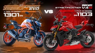 2023 Ducati Streetfighter V4S vs KTM Superduke 1290 R EVO  ┃ Which is the Ultimate Hypernaked?
