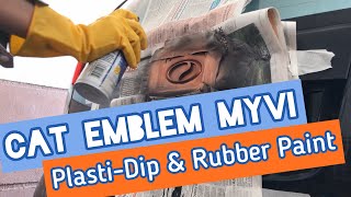 Diy Plasti-Dip & Rubber Paint Cat Emblem. Makeover Myvi Pt 1