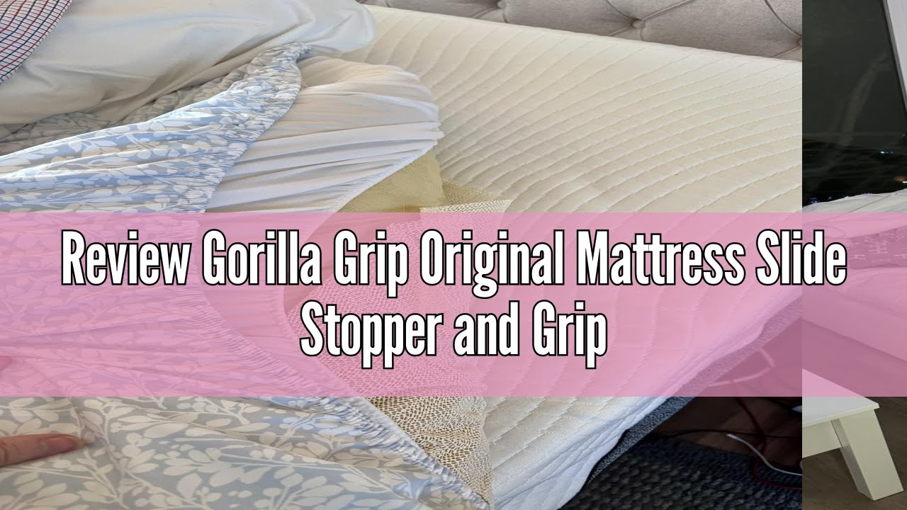 Review Gorilla Grip Original Mattress Slide Stopper and Gripper, Queen, Keep Bed and Topper Pad from