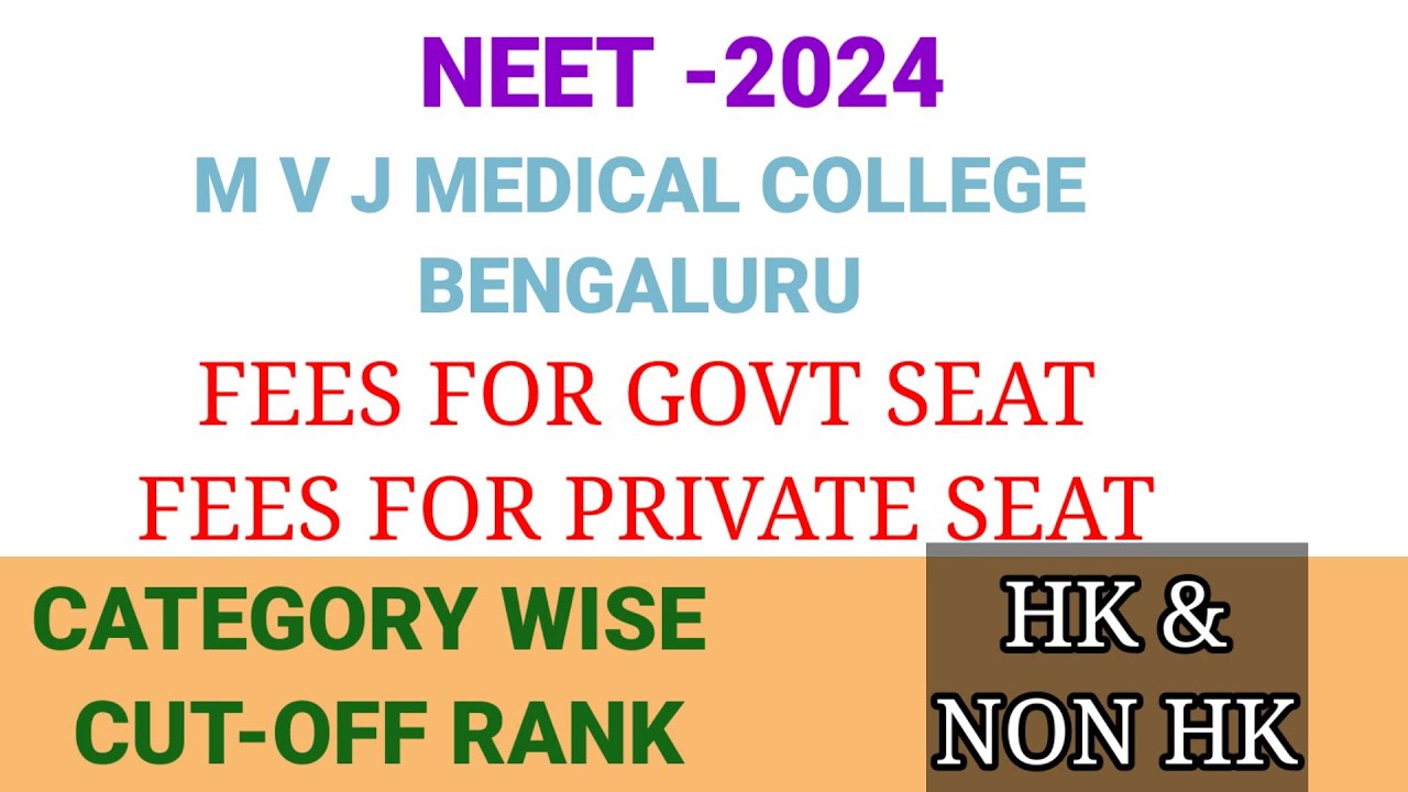 NEET 2025 MVJ MEDICAL COLLEGE BENGALURU FEE STRUCTURE CATEGORY WISE neet-2025-mvj-medical-college-bengaluru-fee-structure-category-wise