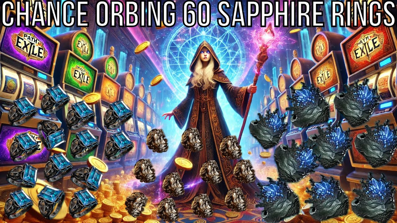 POE2 Chance Orb Gambling 60 Sapphire Rings for Dream Fragments
