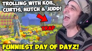 Summit1g Has THE FUNNIEST DAY IN DAYZ With Koil, Curtis, Hutch & Judd! Trolling Noobs & Crazy FIGHTS