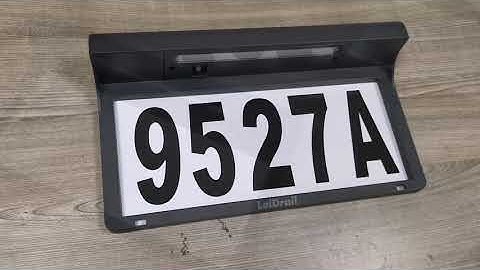 Solar Powered Address Sign