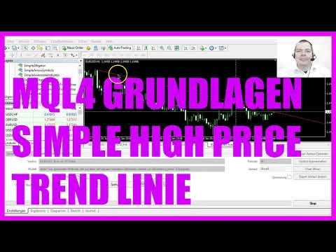 MQL4 TUTORIAL GRUNDLAGEN - 89 SIMPLE HIGH PRICE TREND LINIE