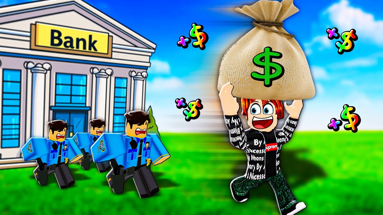 robbing a BANK VAULT in Roblox ROB IT...