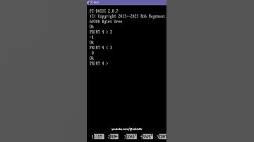 Relational Operators in BASIC