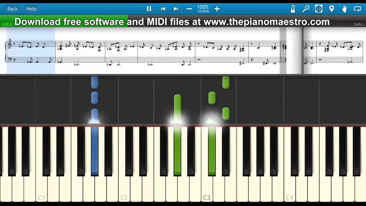 Everything I Do I Do It for You  - Bryan Adams -- piano lesson with Synthesia