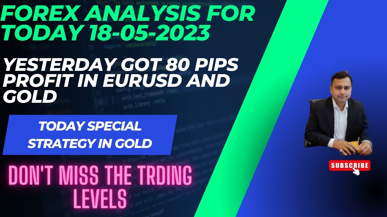 FOREX ANALYSIS FOR TODAY 18-05-2023|KAL 80 PIPS KA PROFITS HUA|AAJ GOLD ...